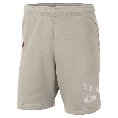 Men's Nike Cream Georgia Bulldogs Fleece Shorts