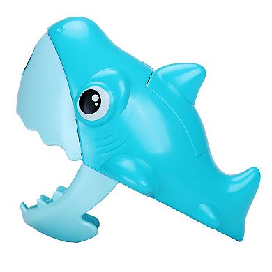 Kid Galaxy Motorized Handheld Shark Bubble Blower with Solution
