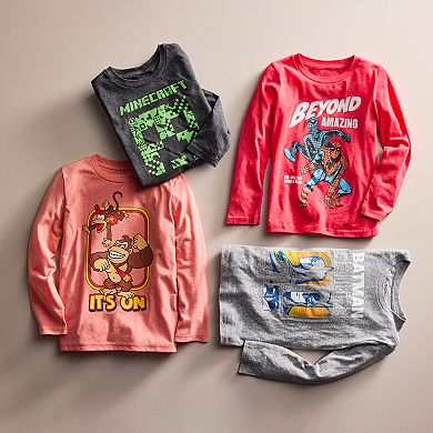 Boys 4-12 Jumping Beans® Nintendo Donkey Kong Long Sleeve Graphic Tee