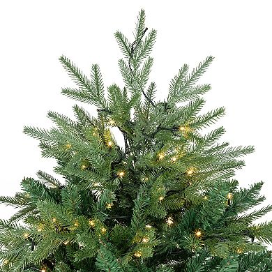 Northlight 7.5' Pre-Lit Juniper Pine Artificial Christmas Tree - Warm White LED Lights