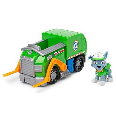 PAW Patrol Rocky’s Recycle Truck Vehicle with Collectible Rocky Figure