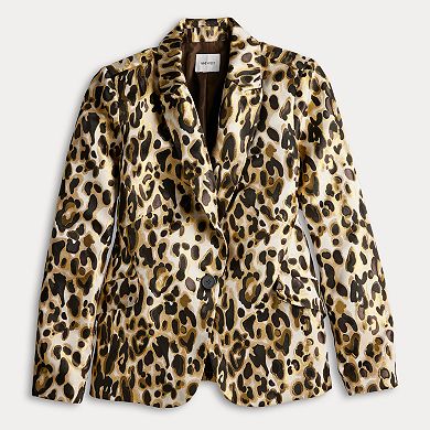 Women's Nine West Leopard Jacquard Blazer