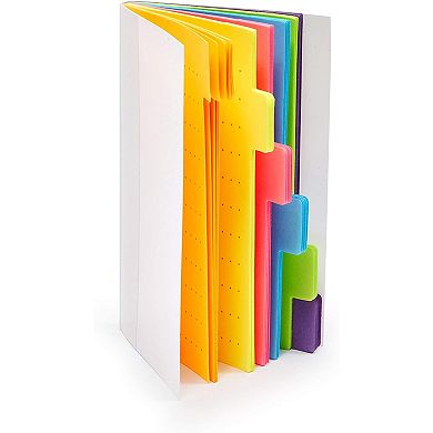 Paper Junkie 6 Pack Sticky Notepads with Dot Graph Paper, 6 Index Tabs (3x5 in, 360 Sheets)