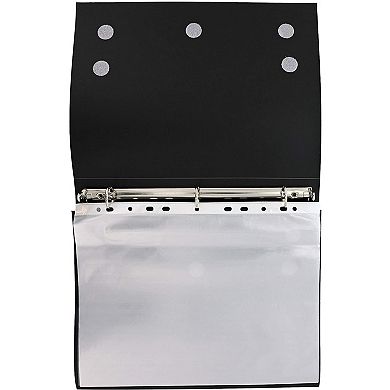 2-pack Black Presentation Folder Binder With 10 Sheet Protectors For 8.5 X 11 Inches