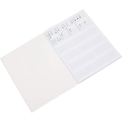 Bright Creations Music Composition Notebooks, Manuscript Staff Paper for Kids, 50 Sheets (3 Pack)