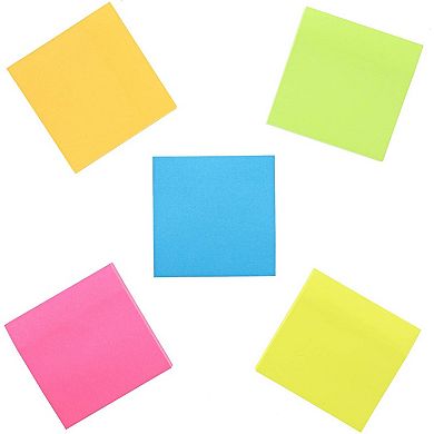 Juvale Neon Colored Note Pads (15 Pack, 100 Sheets)