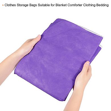 Clothes Storage Bag Closet Organizer for Comforters Blankets, 6pcs
