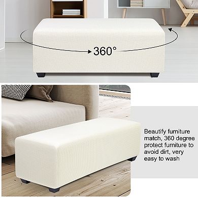 Stretch Ottoman Cover Slipcover Furniture Covers Small