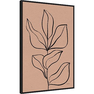 Amanti Art Balance VII (Leaves) Framed Canvas Wall Art