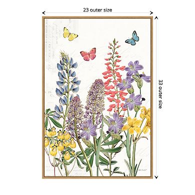 Amanti Art Easter Garden Floral VI Framed Canvas Wall Art 