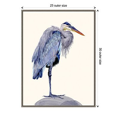 Amanti Art Heron Study II by Melissa Wang Framed Canvas Wall Art Print