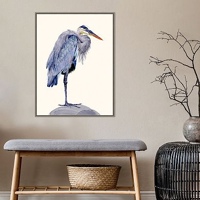 Amanti Art Heron Study II by Melissa Wang Framed Canvas Wall Art Print