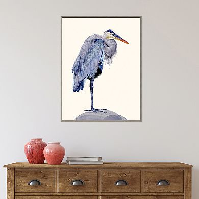 Amanti Art Heron Study II by Melissa Wang Framed Canvas Wall Art Print