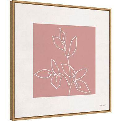 Amanti Art Just Leaves 07 Framed Canvas Wall Art