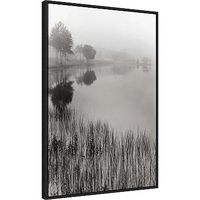 Amanti Art Lakeside Mist by Monte Nagler Framed Canvas Wall Art Print