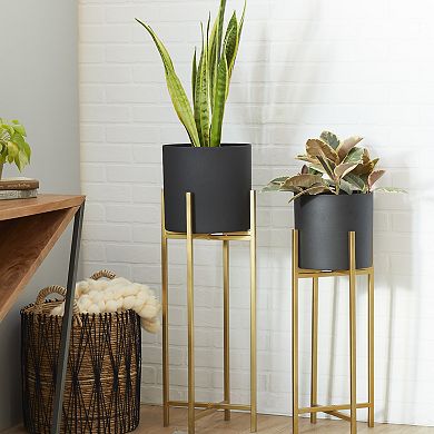 Stella & Eve Planter & Removable Gold Metal Stand 2-piece Set