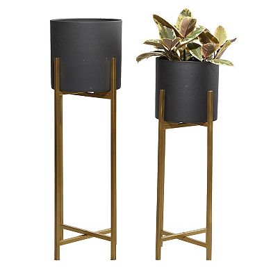 Stella & Eve Planter & Removable Gold Metal Stand 2-piece Set