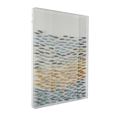 Stella & Eve Acrylic 3D Waves Shadow Box with Clear Frame