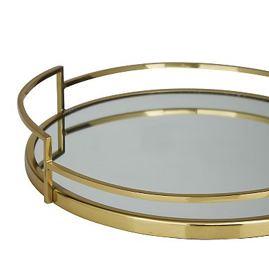 Stella & Eve Stainless Steel Mirrored Tray