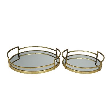 Stella & Eve Stainless Steel Mirrored Tray