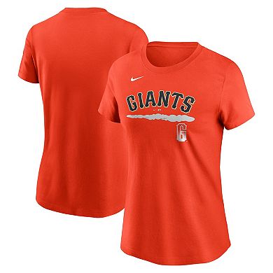 Women's Nike  Orange San Francisco Giants City Connect Wordmark T-Shirt