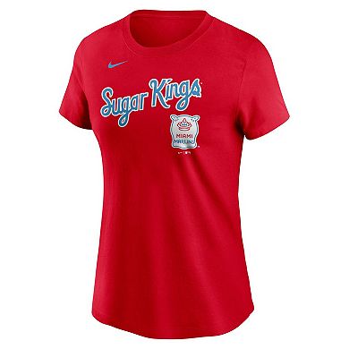 Women's Nike  Red Miami Marlins City Connect Wordmark T-Shirt
