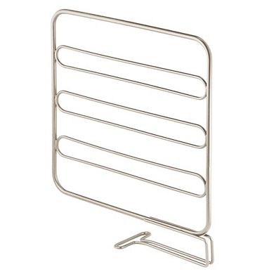 mDesign Versatile Metal Wire Closet Shelf Divider and Separator, 4 Pack