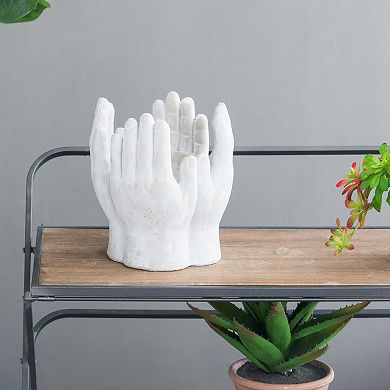 A&B Home Hand Statue Planter Table Decor