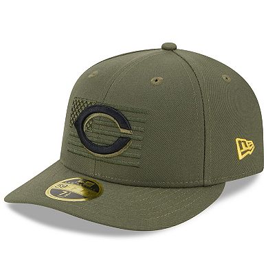 Men's New Era  Green Cincinnati Reds 2023 Armed Forces Day Low Profile 59FIFTY Fitted Hat