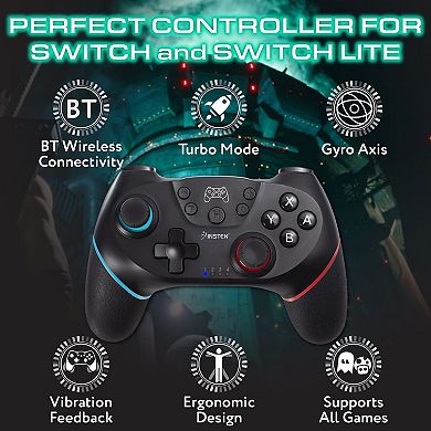 Wireless Pro Controller For Nintendo Switch /oled Gyro Axis Turbo Dual Vibration