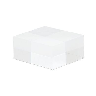 Juvale Clear Acrylic Blocks, Small Pedestal Riser for Display Stands (1x2x2 In, 2 Pack)