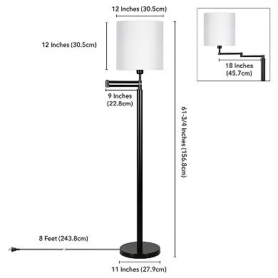 Finley & Sloane Moby Swing Arm Floor Lamp