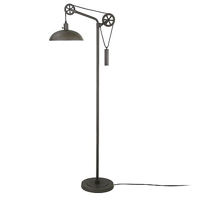 Finley & Sloane Neo Spoke Wheel Pulley System Floor Lamp