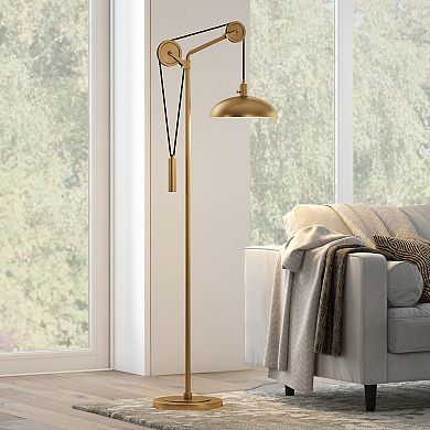 Finley & Sloane Neo Spoke Wheel Pulley System Floor Lamp