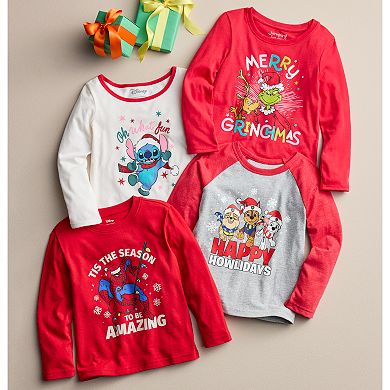 Baby & Toddler Boy Jumping Beans® Paw Patrol "Happy Howlidays" Raglan Sleeve Graphic Tee