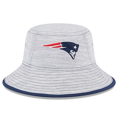 Men's New Era Gray New England Patriots Game Bucket Hat