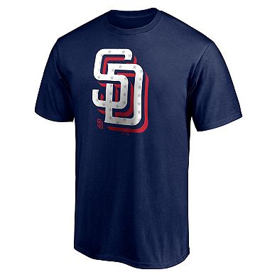 Men's Fanatics Branded Navy San Diego Padres Red White and Team T-Shirt