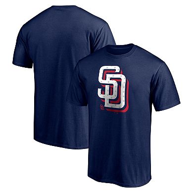 Men's Fanatics Branded Navy San Diego Padres Red White and Team T-Shirt