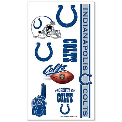 Indianapolis Colts Temporary Tattoo Sheet