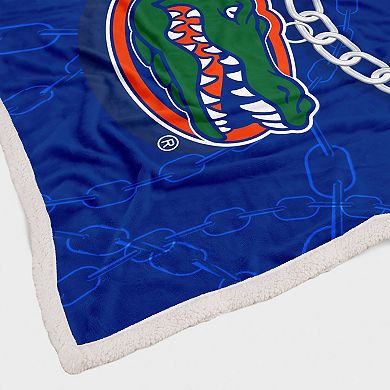 Florida Gators 60'' x 80'' Fan Chain Flannel Sherpa Blanket