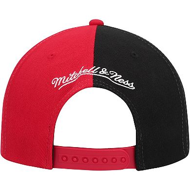 Men's Mitchell & Ness Red Miami Heat Hardwood Classics Retroline Snapback Hat