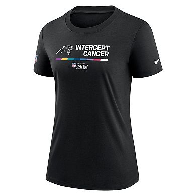 Women's Nike Black Carolina Panthers 2022 NFL Crucial Catch Performance T-Shirt