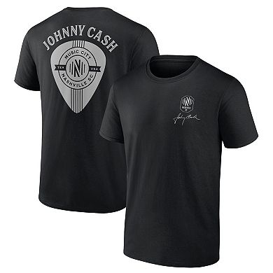 Men's Fanatics Branded Black Nashville SC Johnny Cash Music City T-Shirt