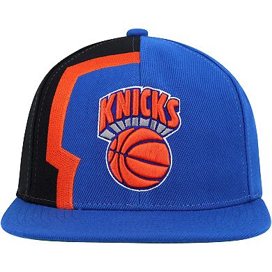 Men's Mitchell & Ness Blue New York Knicks Hardwood Classics Retroline Snapback Hat