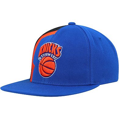 Men's Mitchell & Ness Blue New York Knicks Hardwood Classics Retroline Snapback Hat