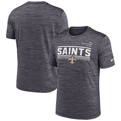 Men's Nike Anthracite New Orleans Saints Yardline Velocity Performance T-Shirt