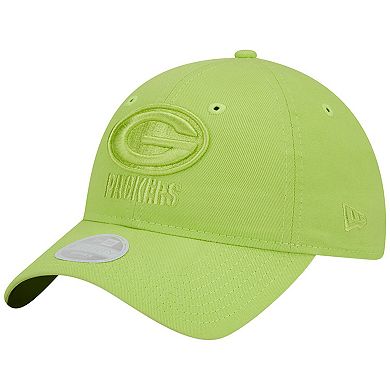 Women's New Era Green Green Bay Packers Color Pack Brights 9TWENTY Adjustable Hat