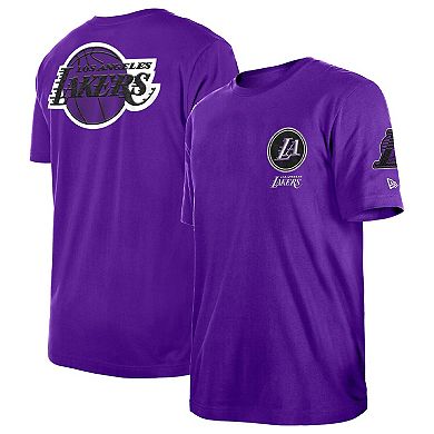 Men's New Era Purple Los Angeles Lakers 2022/23 City Edition Elite Pack T-Shirt