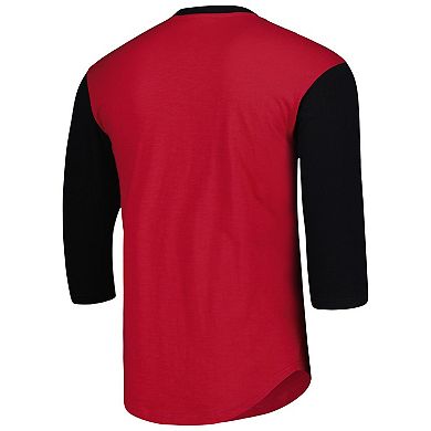 Men's Mitchell & Ness Red Atlanta United FC Legendary Henley Long Sleeve T-Shirt