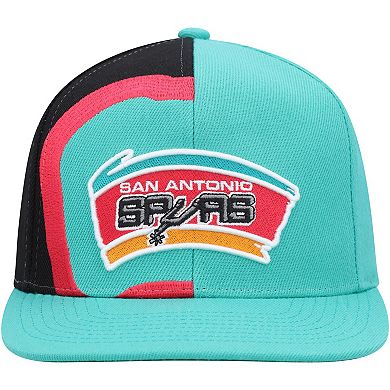 Men's Mitchell & Ness Teal San Antonio Spurs Hardwood Classics Retroline Snapback Hat
